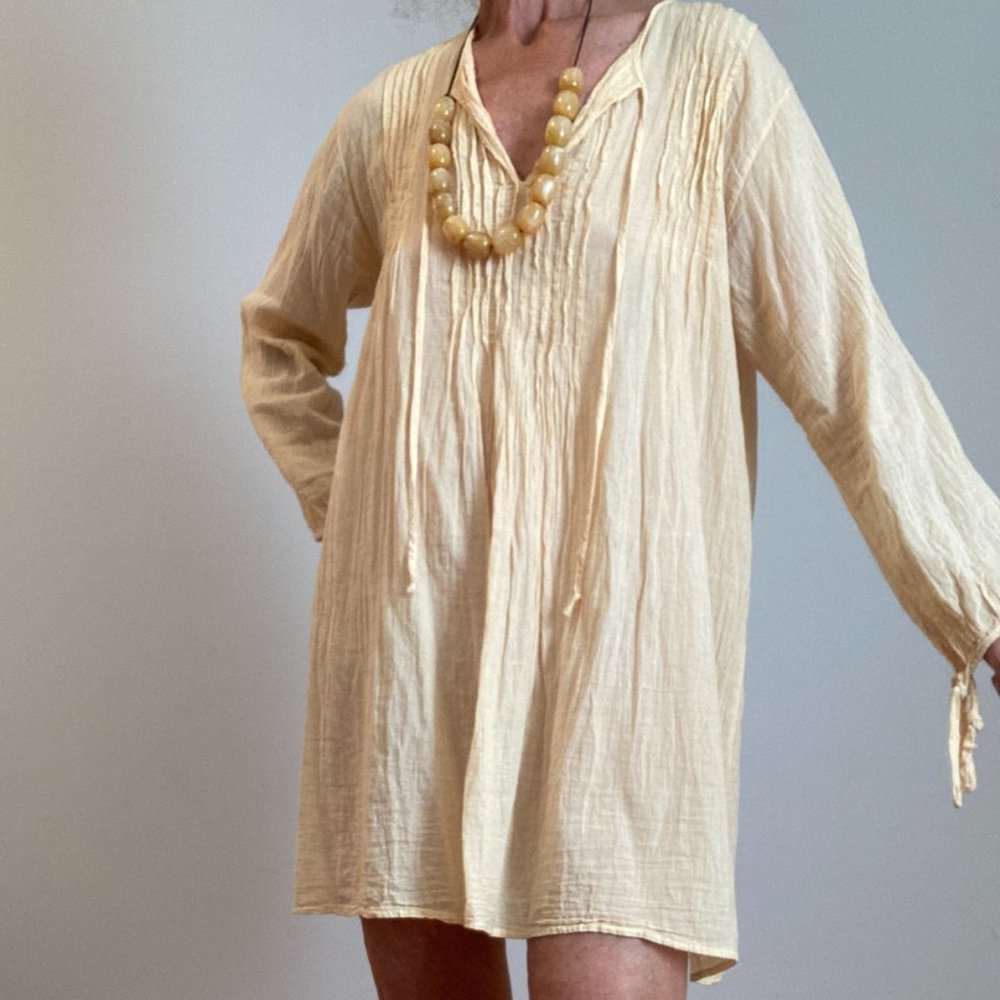 Mini Dress X-Large Light Yellow